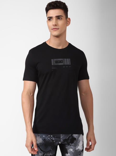 Reebok Black Regular Fit Printed Sports T-Shirt-picture-33