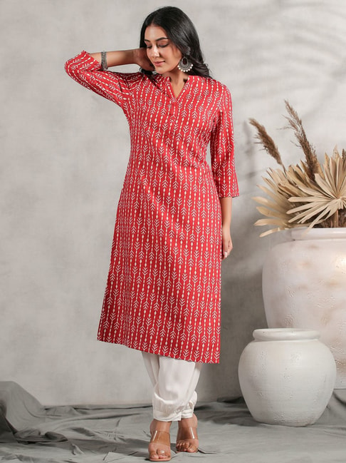 Casual Wear Stitched Cotton Chinese Collar Kurti at Rs 450 in Jaipur