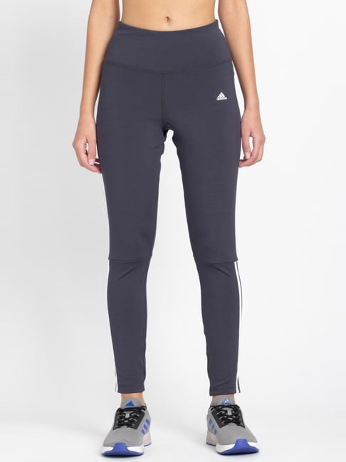 adidas Grey Striped Sports Track Pants