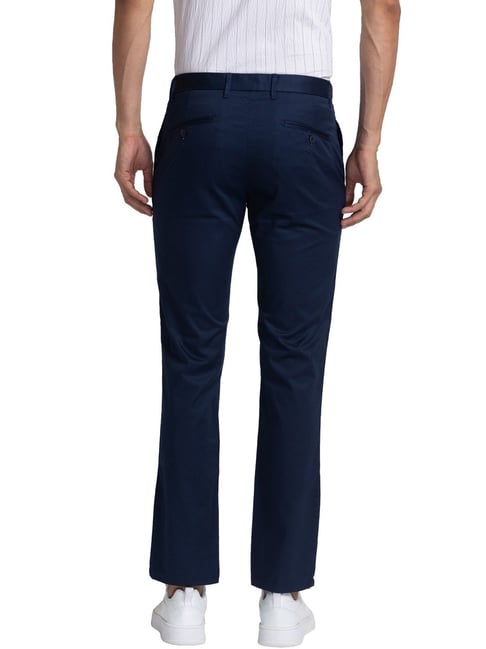 Buy RAYMOND Black Mens 4 Pocket Solid Formal Trousers | Shoppers Stop