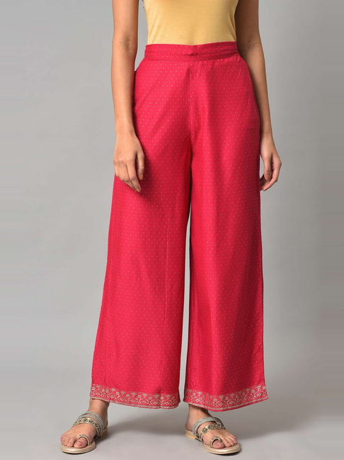 Ladies Formal Wear Brown Georgette Parallel Trouser at Rs 270/piece in Delhi