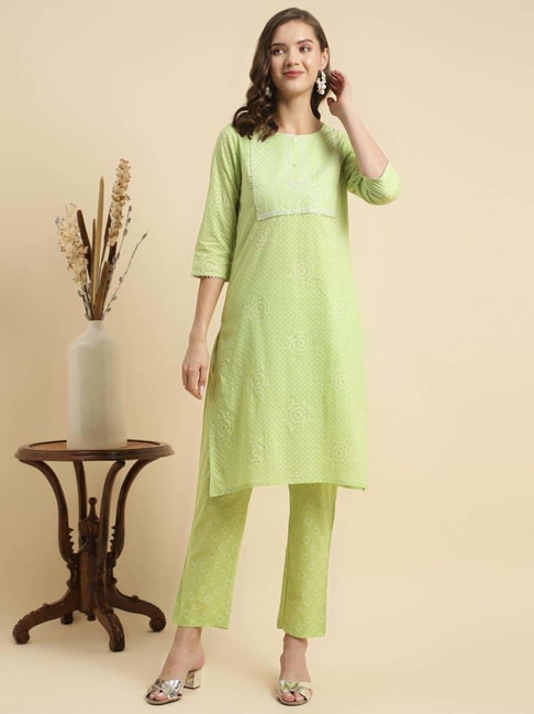 Cotton Go Colors white Kurti Pant at Rs 699/piece in Mumbai