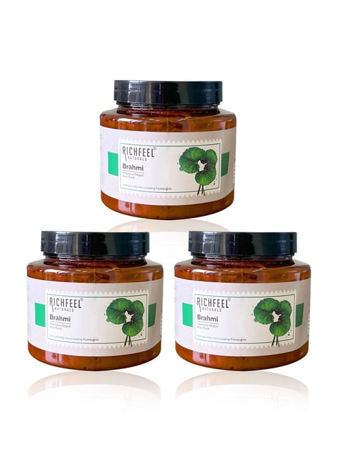 Richfeel Brahmi Intensive Repair Hair Pack - Pack of 3