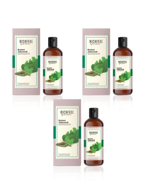 Richfeel Brahmi Jaborandi Nourishing Hair Oil - Pack of 3