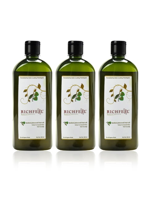 Richfeel Brahmi Jaborandi Hair Oil - Pack of 3