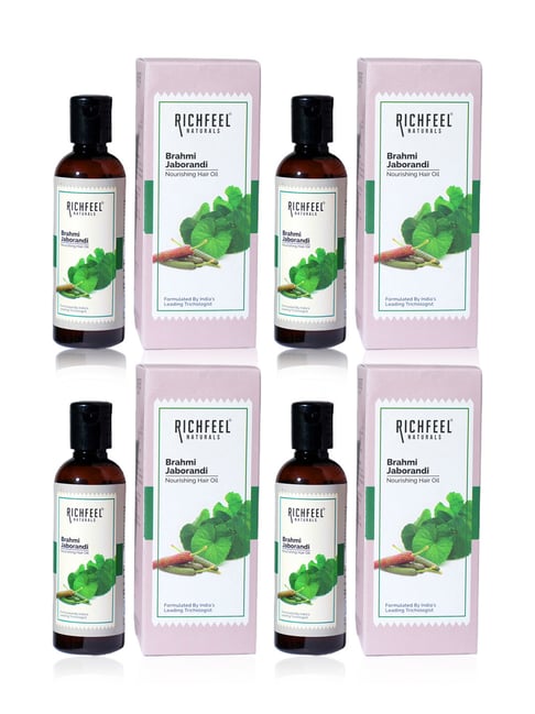 Richfeel Brahmi Jaborandi Nourishing Hair Oil - Pack of 4