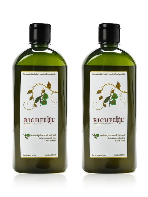 Richfeel Brahmi Jaborandi Hair Oil - Pack of 2