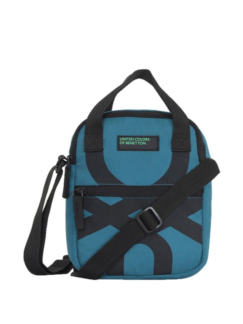 Buy United Colors of Benetton Jaime Blue Printed Handbag Online At Best  Price @ Tata CLiQ