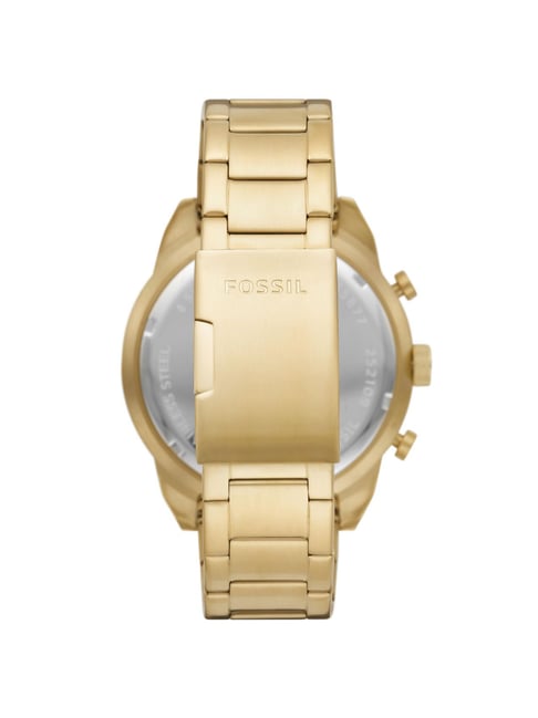 Fossil Blue GMT Gold-Tone Stainless Steel Watch - FS5990 - Fossil