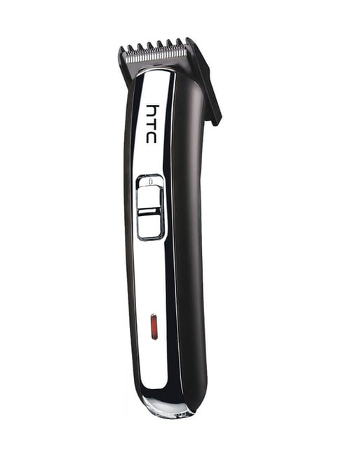 HTC AT-1102 Rechargeable Hair Trimmer with 45 min Runtime, 1 Length Settings (Silver)
