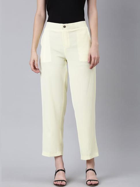Buy Yellow Slim Fit Dress Pants by GentWith.com with Free Shipping | Slim  fit cotton pants, Slim fit dress pants, Yellow pants