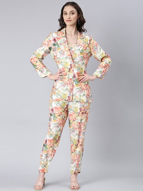 showoffff SHOWOFF Multicolor Cotton Blend Printed Co-ord Set-picture-13