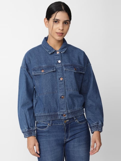 Van Heusen Blue Cotton Regular Fit Jacket-picture-37