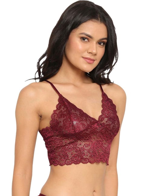 Knuth Marf V neck bra top / burgundy 新品 Knuth Marf front