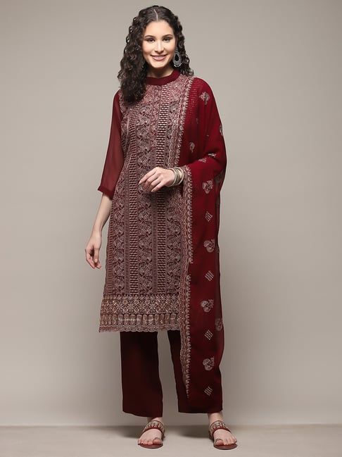 Biba top maroon suit