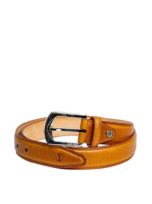 James Aston Tan Leather Waist Belt for Men