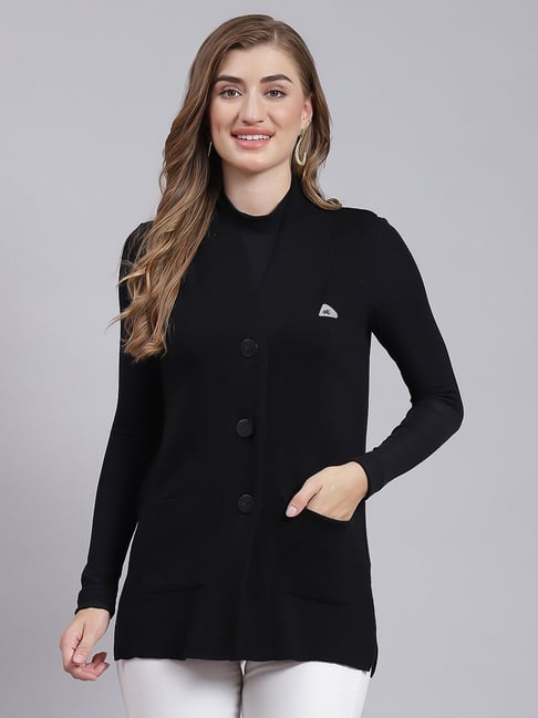 Monte Carlo Black Regular Fit Cardigan-image-42