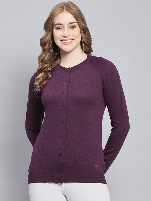 Buy Monte Carlo Wine Regular Fit Sweaters for Women Online Tata CLiQ