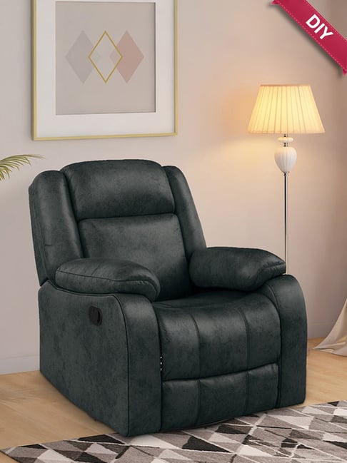 Brown Leather Leather Recliner Blue Jordyblue Marvin Fabric Manual