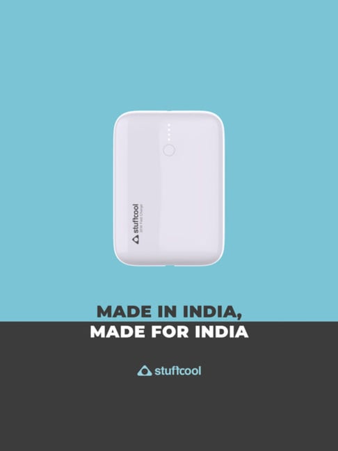 Stuffcool Palm Smallest 10000mAh PD20W Type C Powerbank (White)