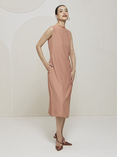 knee length dresses for ladies Linen Midi Dress CHLOE – Linen Fairytales main image 1