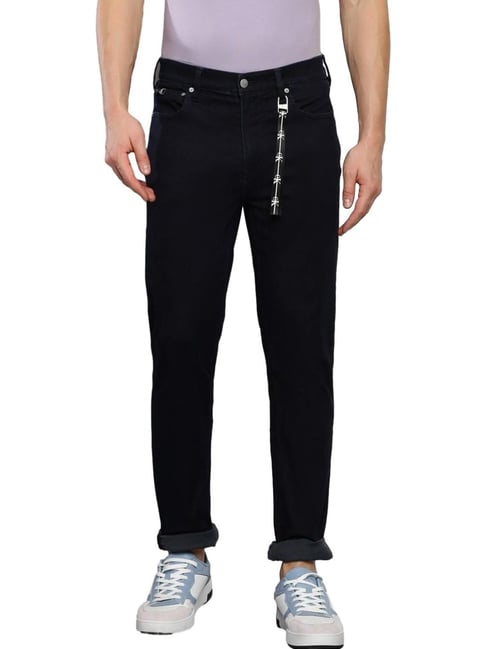 Calvin Klein Jeans Black Cotton Slim Fit Jeans-picture-22