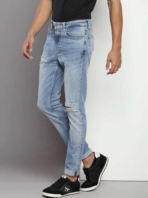 Calvin klein ripped jeans mens on sale