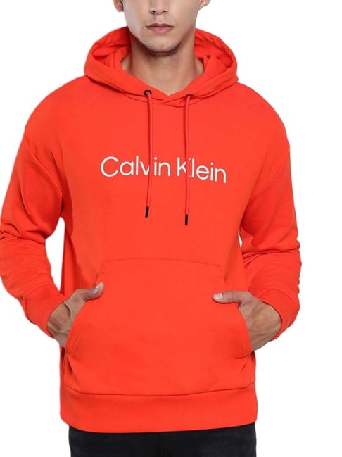 Orange calvin store klein sweatshirt