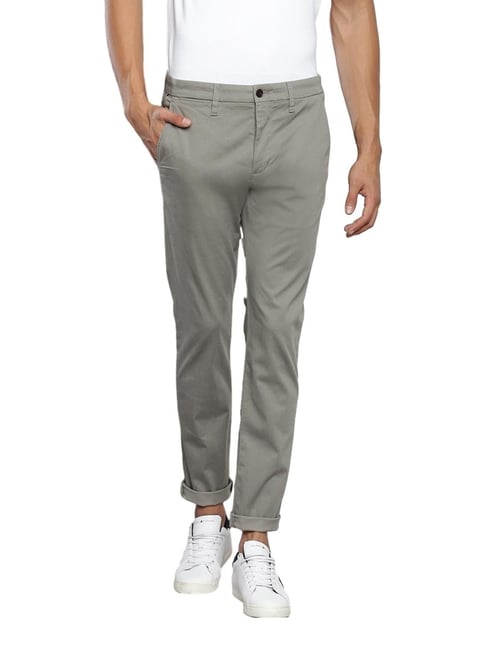 Tommy Hilfiger Hydrogen Grey Cotton Slim Fit Chinos