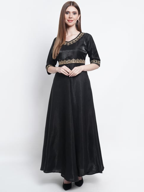 Buy This Fabulous Anarkali Suit in Black Color Online - SALA2357 | Appelle  Fashion