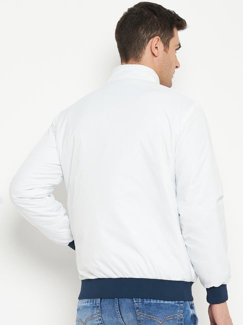 Buy Cantabil Navy Regular Fit Reversible Jackets for Mens Online