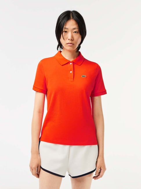 Orange cheap lacoste shorts