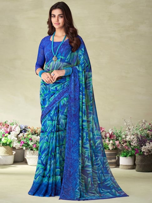 Buy Chiffon Sarees in India | Pure Chiffon Sarees Online