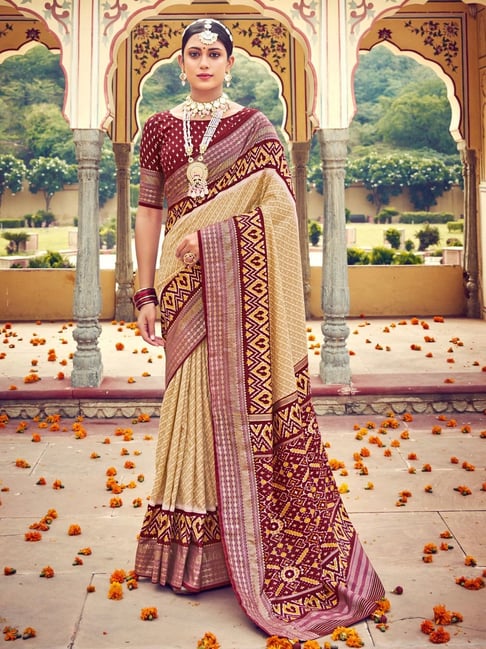 Buy Designer Bridal Maroon Sarees Online Shopping India for Wedding – Sunasa