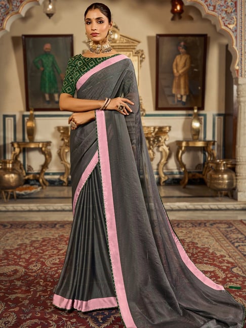 Pin by Jasna Sudhan on plain saree | Saree blouse designs, Trendy sarees,  Saree dress