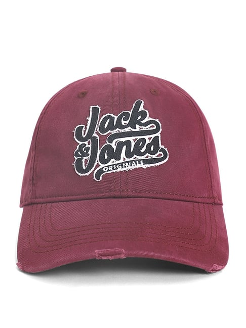 Jack Jones New Maroon Applique Baseball Cap