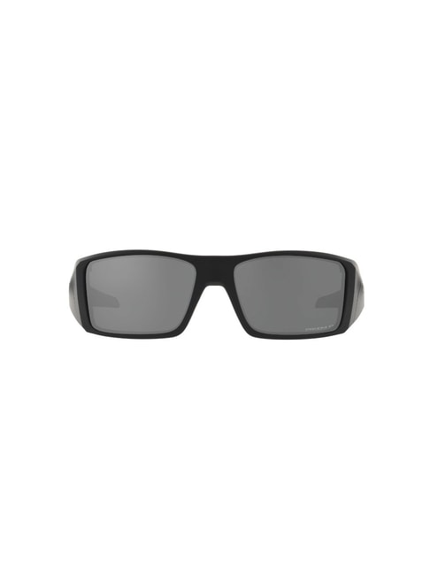 Oakley Grey Rectangular Polarized Sunglasses for Men