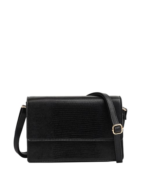 Fastrack Black Textured Medium Sling Handbag-picture-36