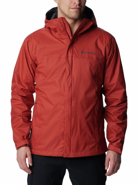 Buy Columbia Warp Red Regular Fit Rainwear Jackets for Mens Online Tata CLiQ