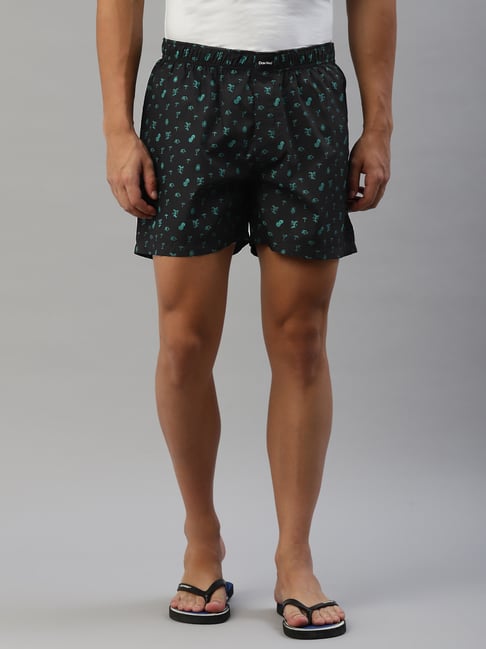 Don Vino Black Printed Boxer Shorts