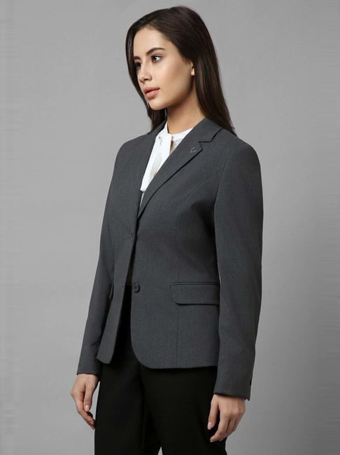 Buy Allen Solly Grey Printed Blazer for Women Online Tata CLiQ