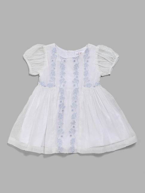 Baby Girl Christening Dress Ivory White Chiffon And Lace