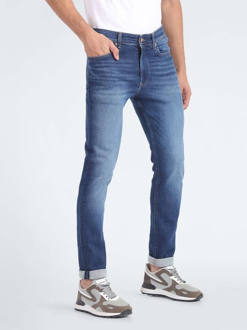 Buy Tommy Hilfiger Denim Dark Cotton Skinny Fit Jeans for Mens