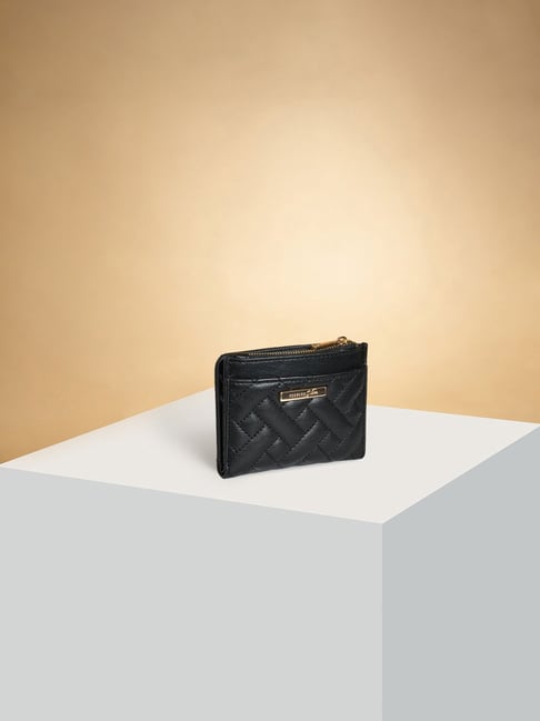 Forever Glam by Pantaloons Black Quilted Small Wallet for Women-picture-22