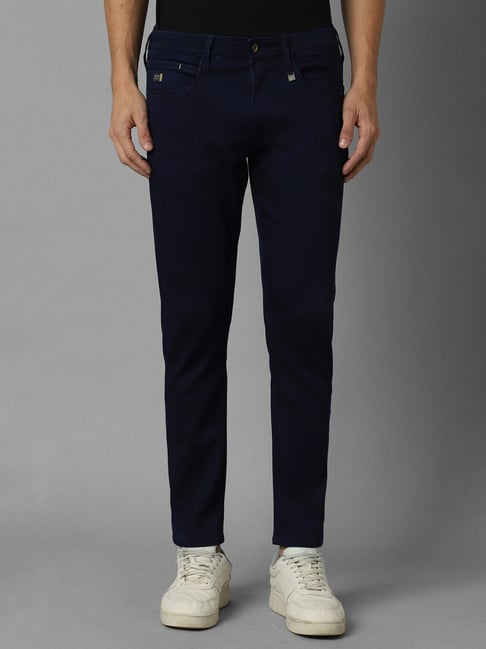 Allen Solly Dark Navy Slim Fit Jeans-picture-22