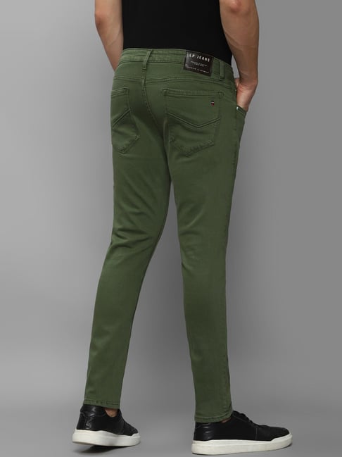 Louis Philippe Jeans Slim Men Green Jeans - Buy Louis Philippe