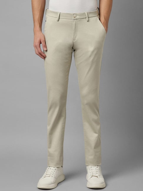 Buy ALLEN SOLLY Polyester Viscose Super Slim Fit Mens Trousers | Shoppers  Stop