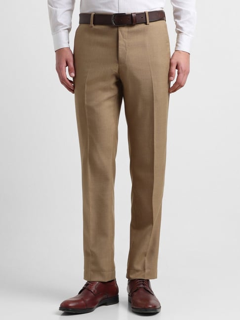Buy Allen Solly Khaki Slim Fit Trousers for Mens Online Tata CLiQ