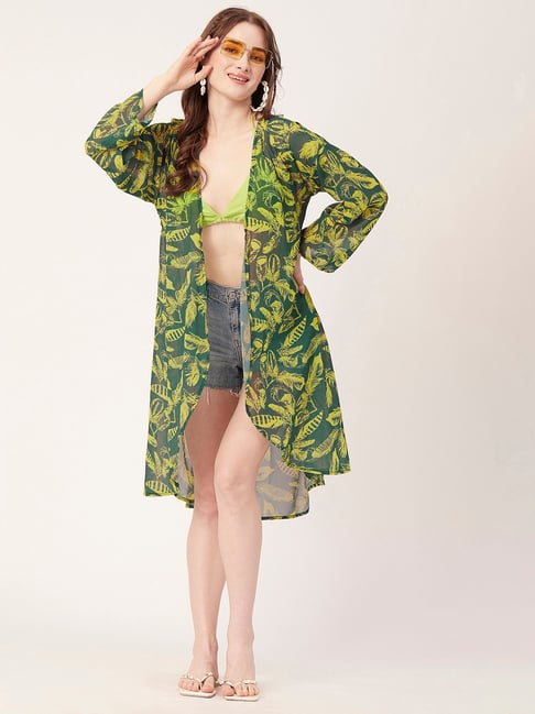 Moomaya Green Printed Cover Up