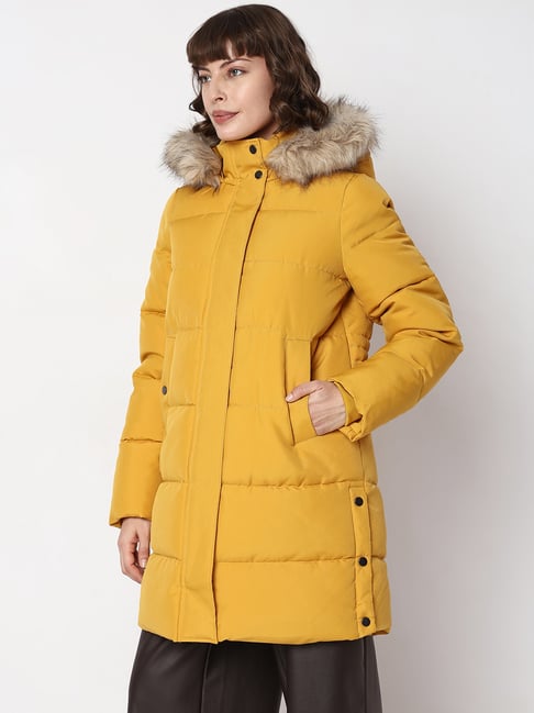 Herrnalise Womens Winter Jacket Warm Overcoat Slim Fur-Collar